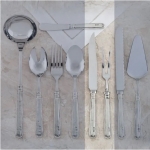 Filet Pewter Carving Set Care & Use:  Dishwasher safe, low heat, scent-free liquid detergent.